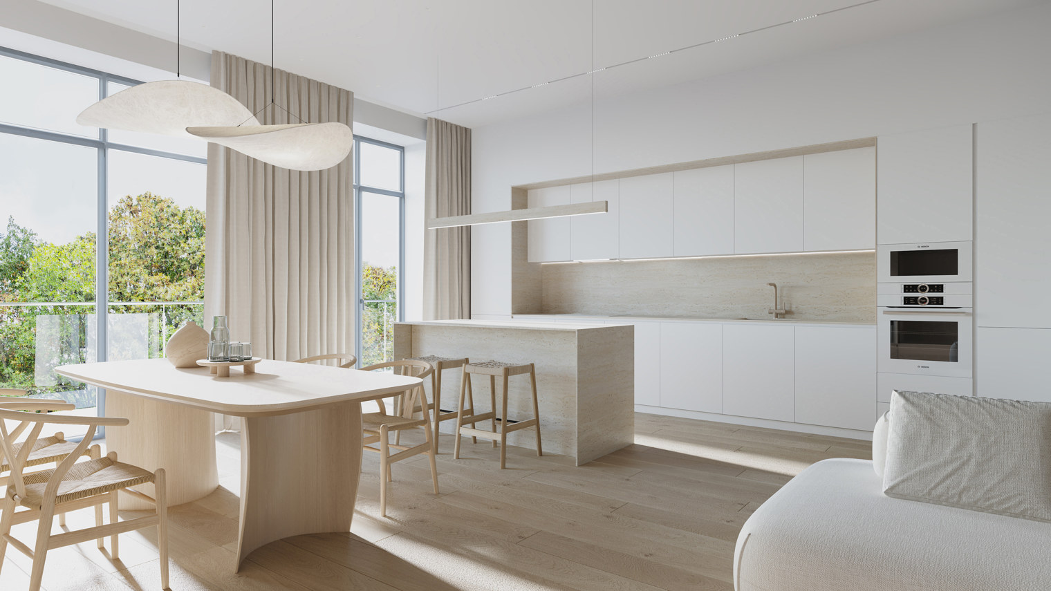 Дизайн квартири 152 м2, ЖК Сrystal Park, Київ, архітектор Олена Романюк