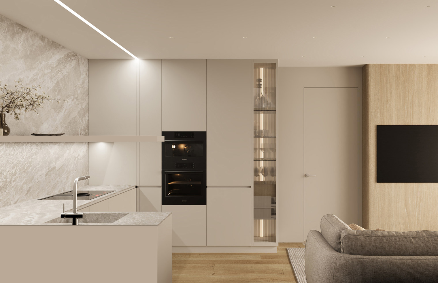 Дизайн квартири в ЖК Sky Avenue, Київ, архітектор Олена Романюк
